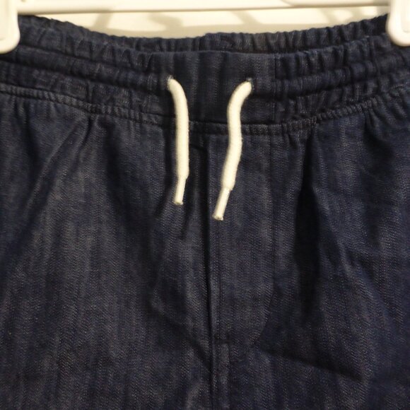 H&M | kids 12-13 years | Dark Blue Lightweight Pull-On Denim / Jean Shorts | NWT - Picture 4 of 16